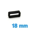 Passant bracelet 18 mm  - Noir