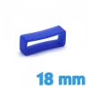 Passant Bracelet Montre 18 mm Silicone Bleu