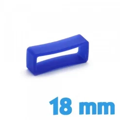 Passant Bracelet Montre 18 mm Silicone Bleu
