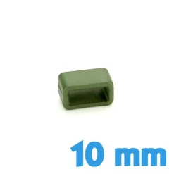 Passant bracelet Plastique 10 mm  - Vert kaki