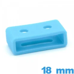 Passant  Casio Series Silicone Bleu ciel 18 mm bracelet pas cher