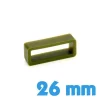 Passant de bracelet Silicone Vert 26 mm