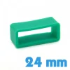 Passant de Montre 24 mm - Silicone Vert émeraude