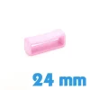 Passant de montre silicone rose 24 mm