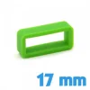 Passant Montre Silicone 17 mm Vert clair