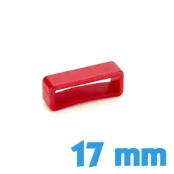 Passant Plastique Rouge 17 mm de bracelet