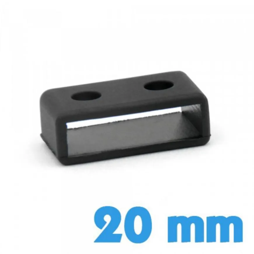 Passant pour Montre Casio G Shock Silicone Noir 20 mm