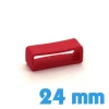 Passant pour montre 24 mm Rouge foncé