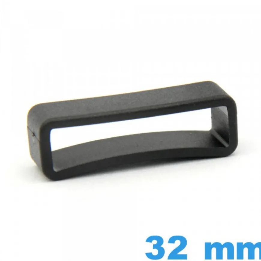 Passant pour montre Plastique 32 mm - Noir