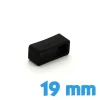 Passant Silicone Noir 19 mm montre