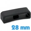 Passant Silicone Noir 28 mm pour GARMIN ET FITBIT