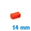 Passant Silicone Orange 14 mm montre