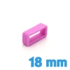 Passant Silicone Rose 18 mm pour bracelet
