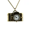 Pendentif montre appareil photo vintage photographe + chaine