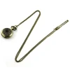 Pendentif montre pas cher vintage doré + chaine de cou