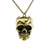 Pendentif montre tête de mort vintage gothique punk rock