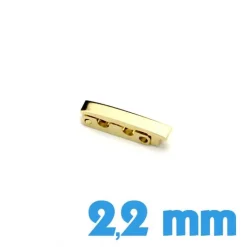 Petite boucle dorée clip acier inoxydable pour bracelet montre
