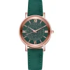 Petite montre femme pas chère vert chiffres romains