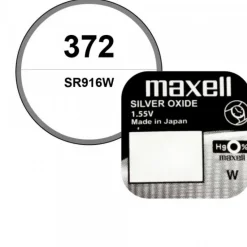 Pile de montre oxyde d'argent 1,55 V Maxell 372