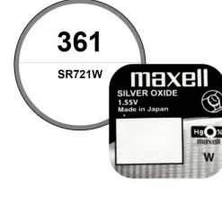 Pile Maxell 361 1,55 V oxyde d'argent montre
