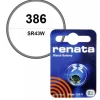 Pile Renata 1,55 V 386 oxyde d'argent pour montre