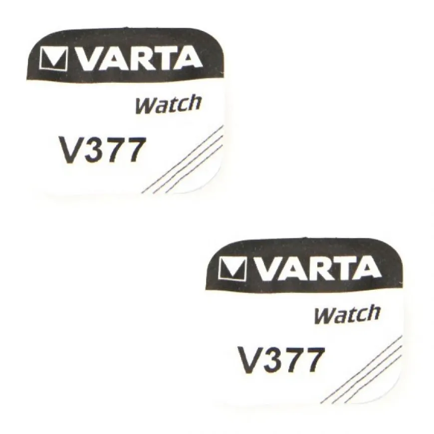 2 Piles pour Montre SR626SW - 377 Varta 1,55 V