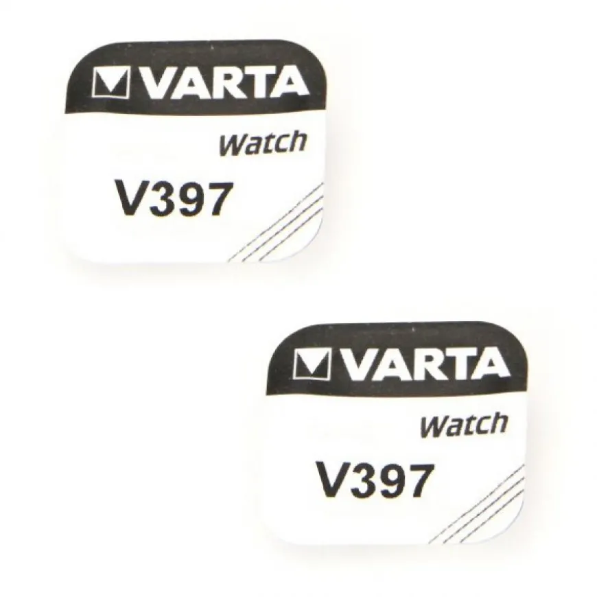 2 Piles 397 1,55 V Varta alcaline de montre