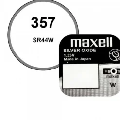 Pile 1,55 V oxyde d'argent 357 Maxell montre