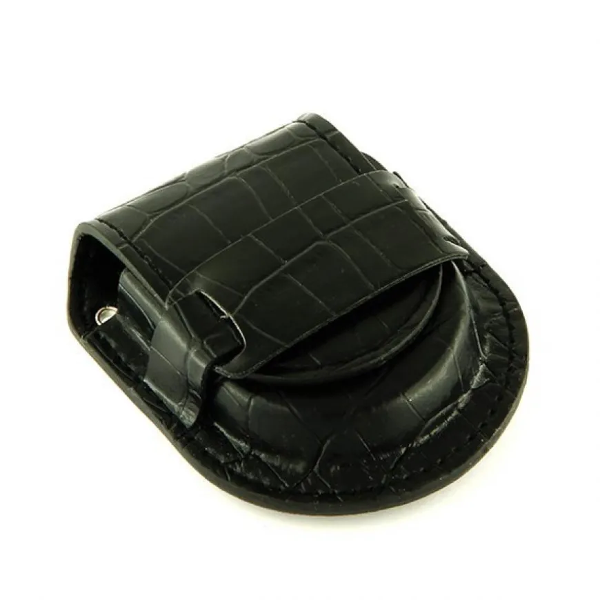 Poche cuir noir 48 mm montre à gousset pas cher
