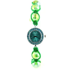 Shamballa montre femme pas chère bracelet boule verte