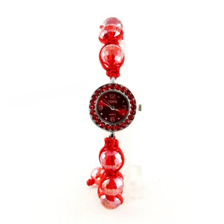 Shamballa montre pas chère a boule rouge