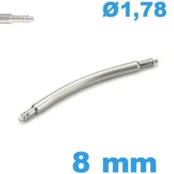 1 Springbar 8 mm diam : 1,78 mm courbée