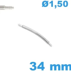 1 Springbar à ressort 34 mm courbée