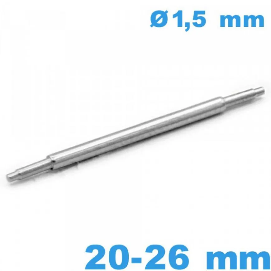 1 Springbar à ressort 20 à 26 mm Extra téléscopique d :1,5 mm