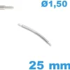 1 Springbar à ressort 25 mm incurvée