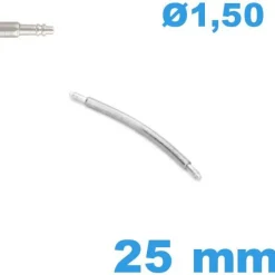 1 Springbar à ressort 25 mm incurvée