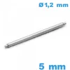 1 Springbar à ressort   5 mm Téléscopique épaulement simple d :1,2 mm qualité Suisse