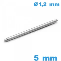 1 Springbar à ressort   5 mm Téléscopique épaulement simple d :1,2 mm qualité Suisse