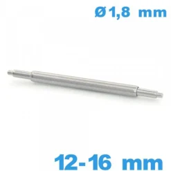 1 Springbar Téléscopique 12 à 16 mm pour bracelet montre diam : 1,8 mm