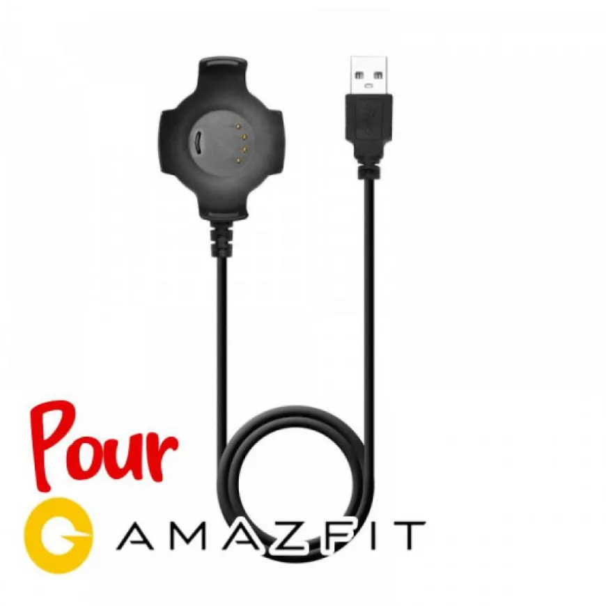 Station USB compatible pour smartwatch Amazfit