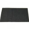 Tapis Caoutchouc Strié Noir - Protection Établi - 100 x 150 mm