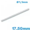 Tige de Bracelet pour Montre Droite Longueur 17,50 mm