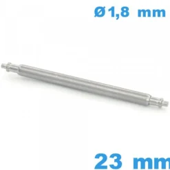 1 Tige de marque ISOSWISS réparation montre 23mm Téléscopique épaulement simple diam : 1,8 mm Suisse