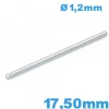 Tige Droite 17,50 mm pour Bracelet de Montre
