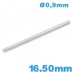 Tige Droite pour Bracelet de Montre 16,50 mm diamètre 0,90 mm