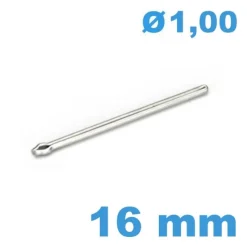 Tige fendue  bracelets de montre diamètre 1 mm Longueur : 16 mm