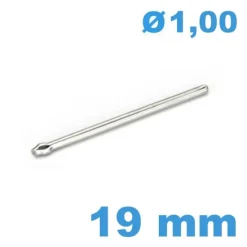 Tige fendue  bracelets métal montre diamètre 1 mm Longueur : 19 mm