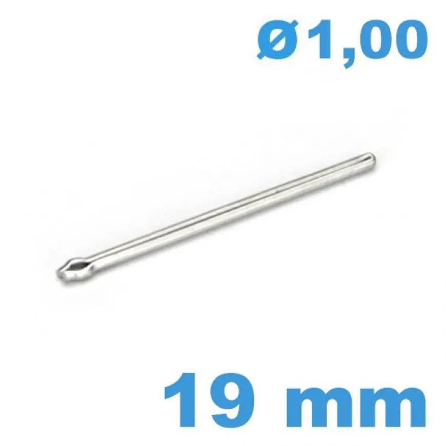 Tige fendue bracelets métal montre diamètre 1 mm Longueur : 19 mm