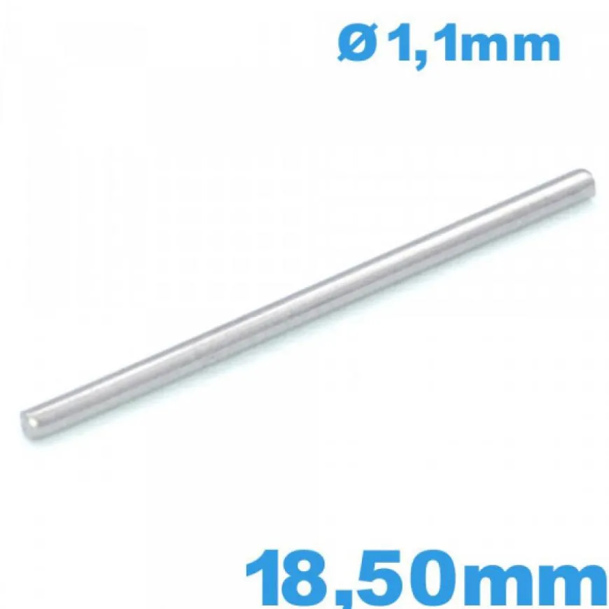 Tige goupille droite large de 18,50mm de bracelet montre or