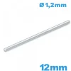 Tige goupille droite pour montre 12mm - Diamètre 1.20 mm